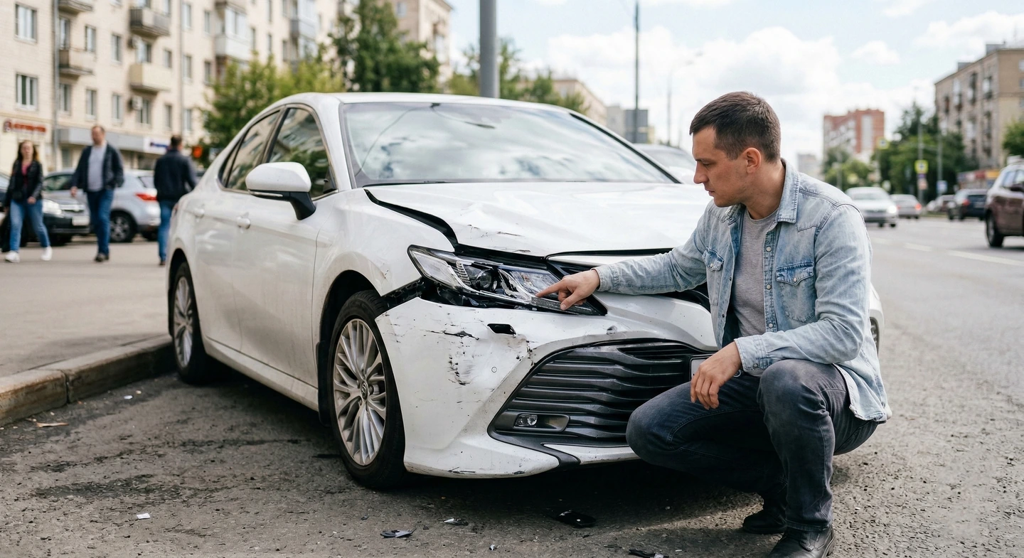 Осмотр машины на месте